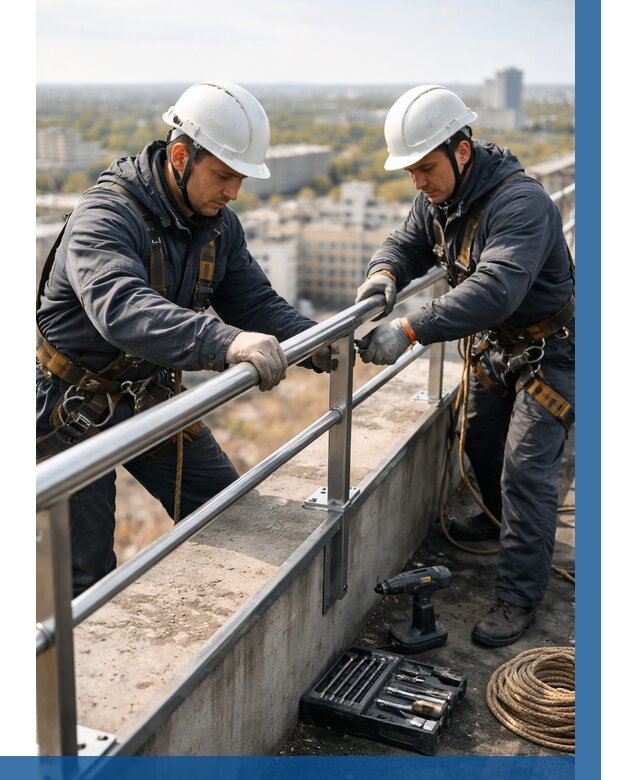 Монтаж перил на высоте в Щёлкове от 2601 р. | ВЫСОТНИК-Щлк