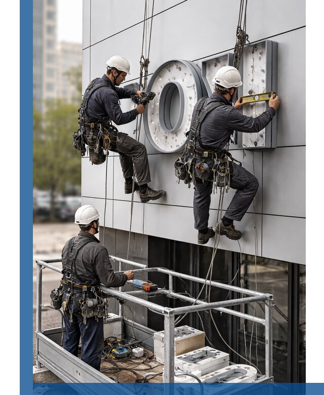 Профессиональный монтаж световых букв в Щёлкове под ключ