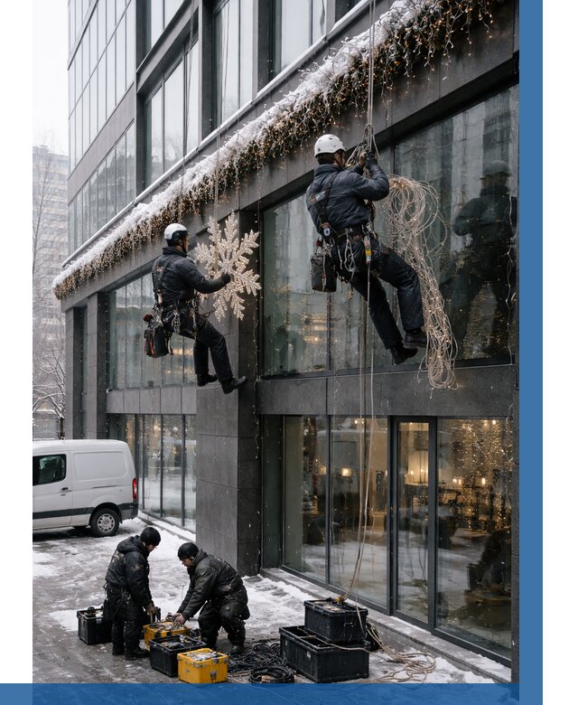 Демонтаж новогоднего оформления в Щёлкове от 5722 р. | ВЫСОТНИК-Щлк