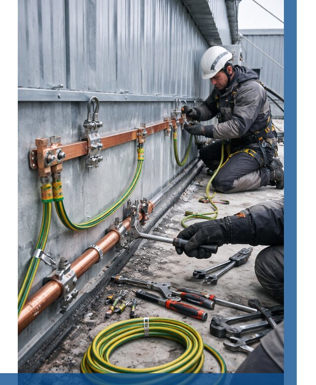 Монтаж заземления здания в Щёлкове от 26008 р. | ВЫСОТНИК-Щлк