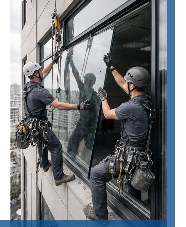 Замена стеклопакетов на высоте в Щёлкове от 5722 р. | ВЫСОТНИК-Щлк