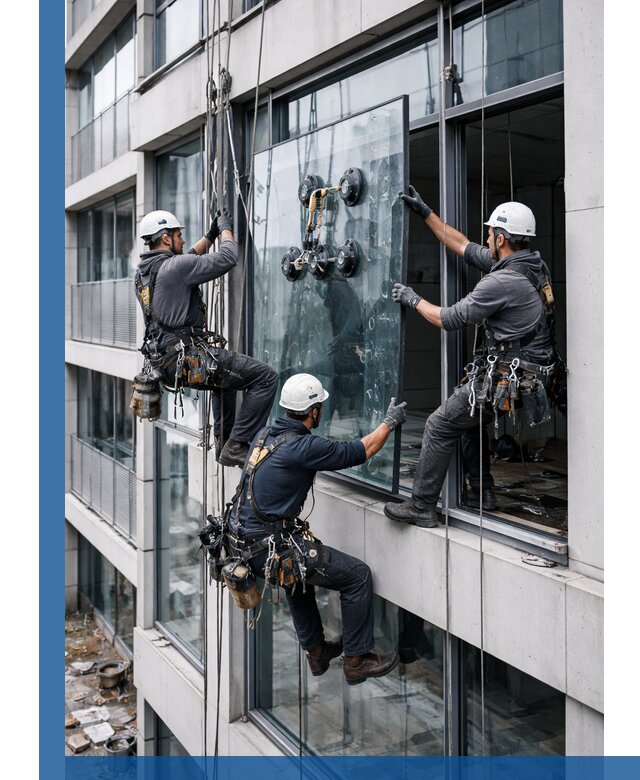 Фасадное остекление и монтаж витражей зданий в Щёлкове под ключ