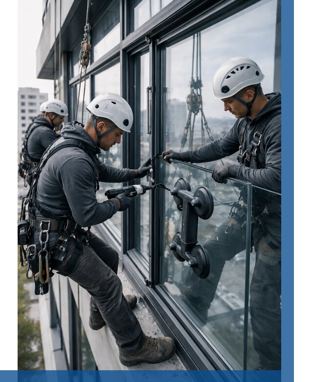 Витражное остекление зданий в Щёлкове от 3641 р. | ВЫСОТНИК-Щлк