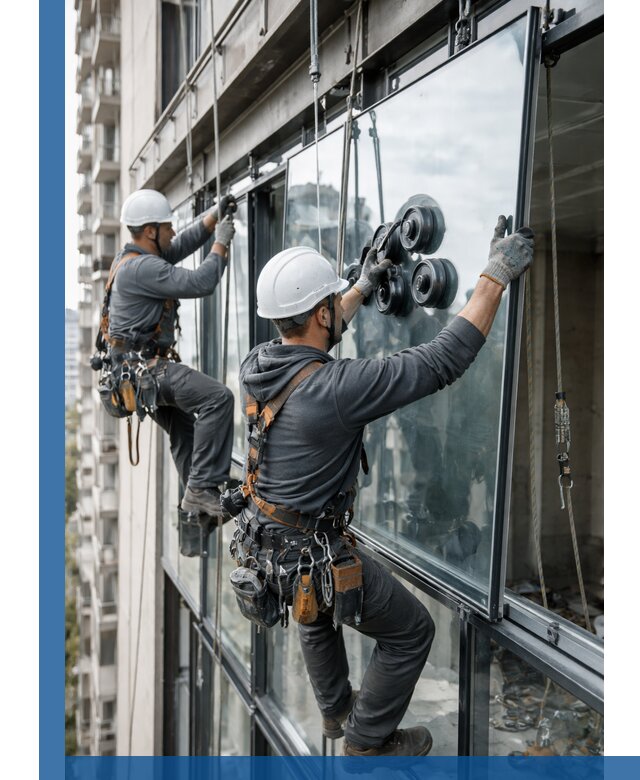 Витражное остекление фасадов и лоджий в Щёлкове под ключ