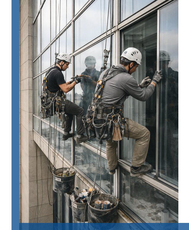 Ремонт витражных конструкций и фасадного остекления в Щёлкове