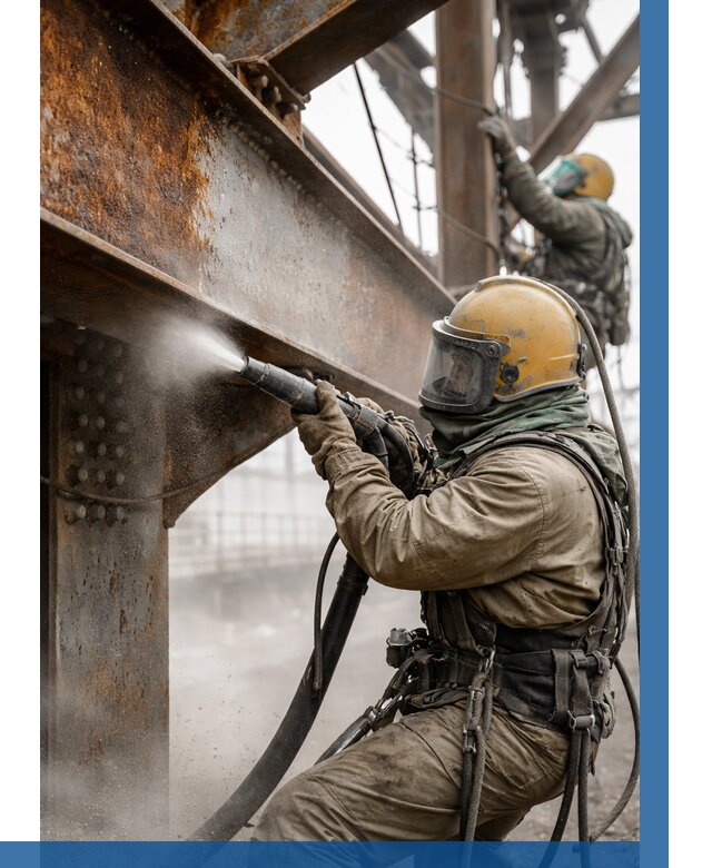 Пескоструйная очистка металлоконструкций в Щёлкове по 624 р.  ВЫСОТНИК-Щлк