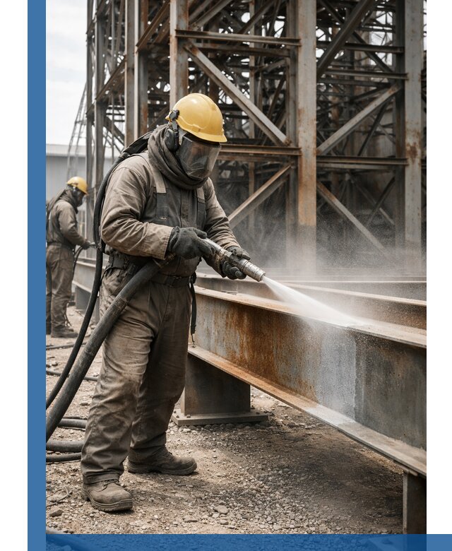 Пескоструйная очистка металлоконструкций в Щёлкове промышленная