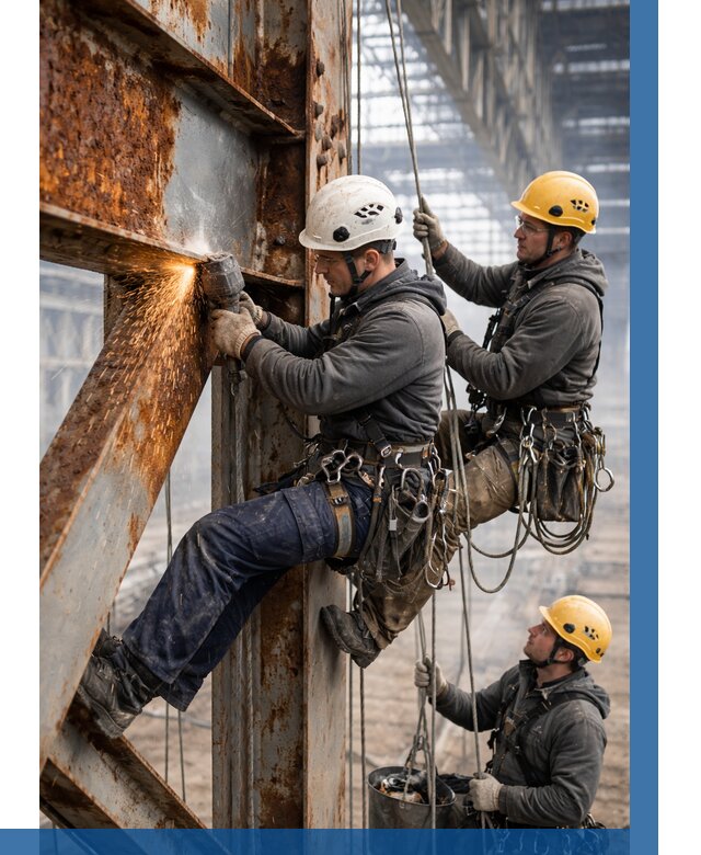 Зачистка металла от ржавчины в Щёлкове от 364 р. | ВЫСОТНИК-Щлк