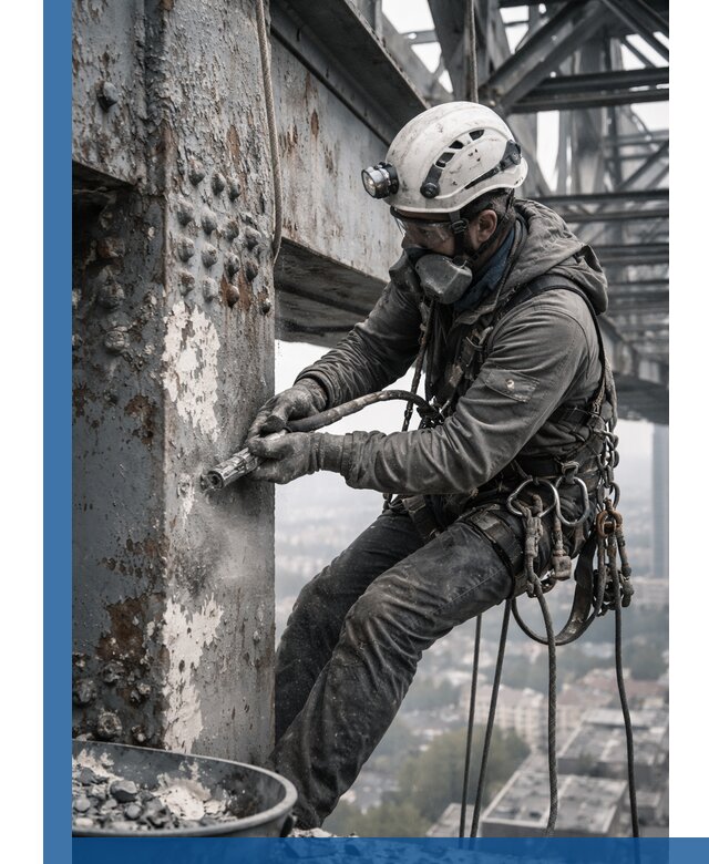 Удаление старой краски с металлических конструкций в Щёлкове