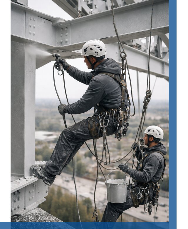 Покраска металлоконструкций на высоте в Щёлкове 364 р |ВЫСОТНИК-Щлк