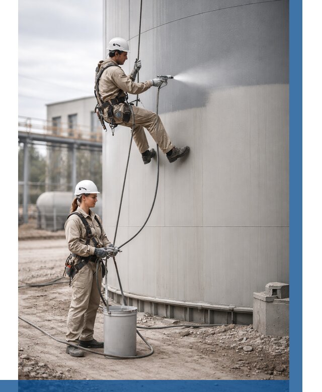 Покраска резервуаров в Щёлкове от 1248 р. | ВЫСОТНИК-Щлк — заказать