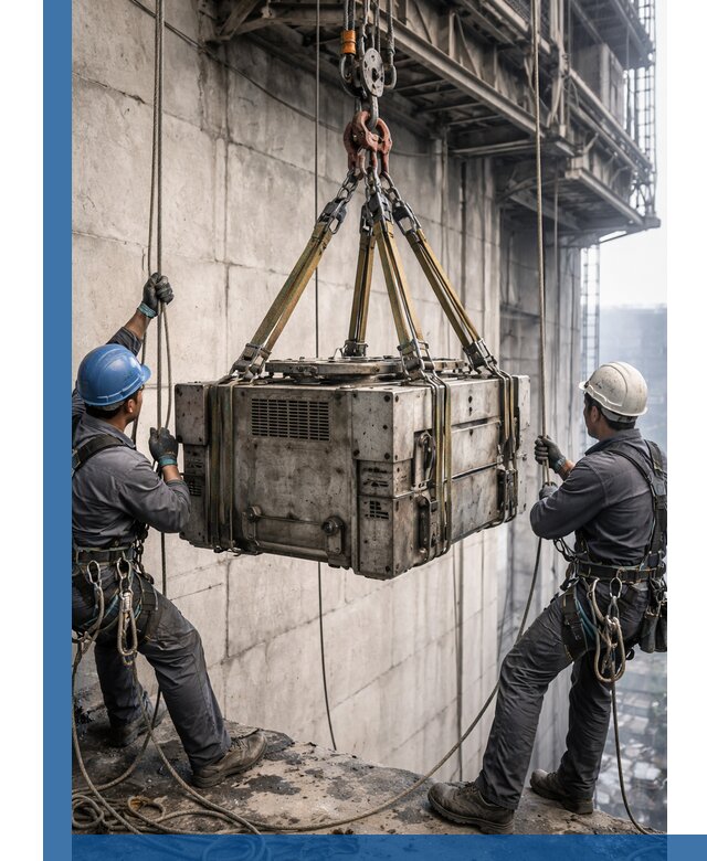 Такелажные работы на высоте, подъем и монтаж грузов в Щёлкове