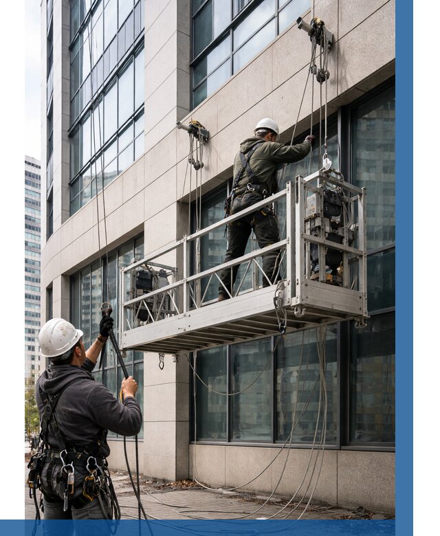 Монтаж и подъем фасадной люльки в Щёлкове от 12484 р. | ВЫСОТНИК-Щлк
