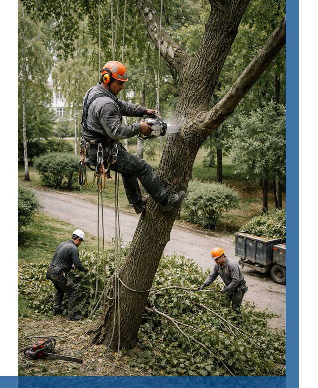 Кронирование деревьев в Щёлкове от 6762 р. | ВЫСОТНИК-Щлк