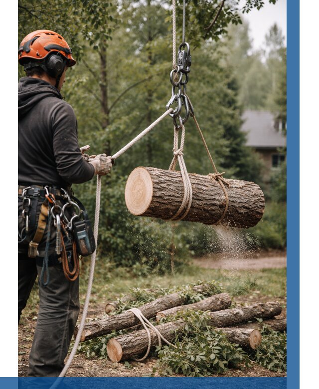 Валка деревьев частями в Щёлкове от 7802 р. | ВЫСОТНИК-Щлк