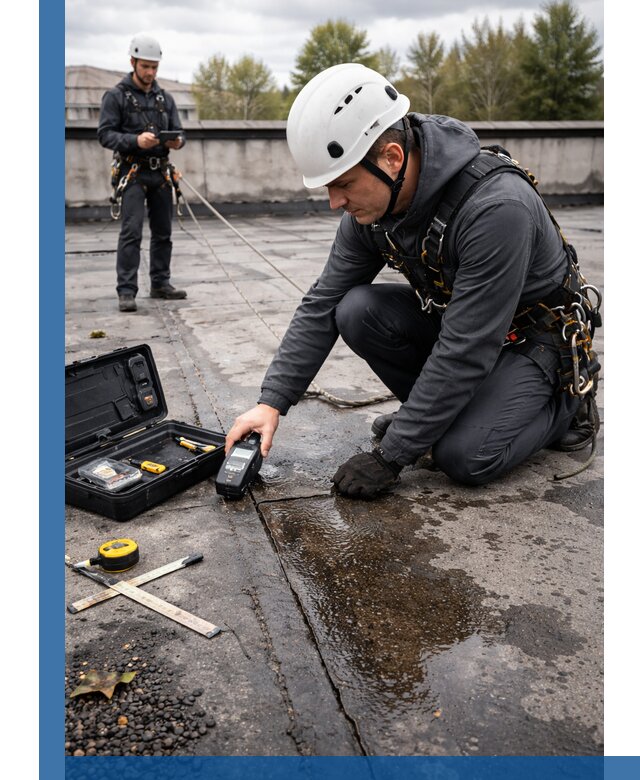 Обследование кровли на протечки и выявление дефектов в Щёлкове