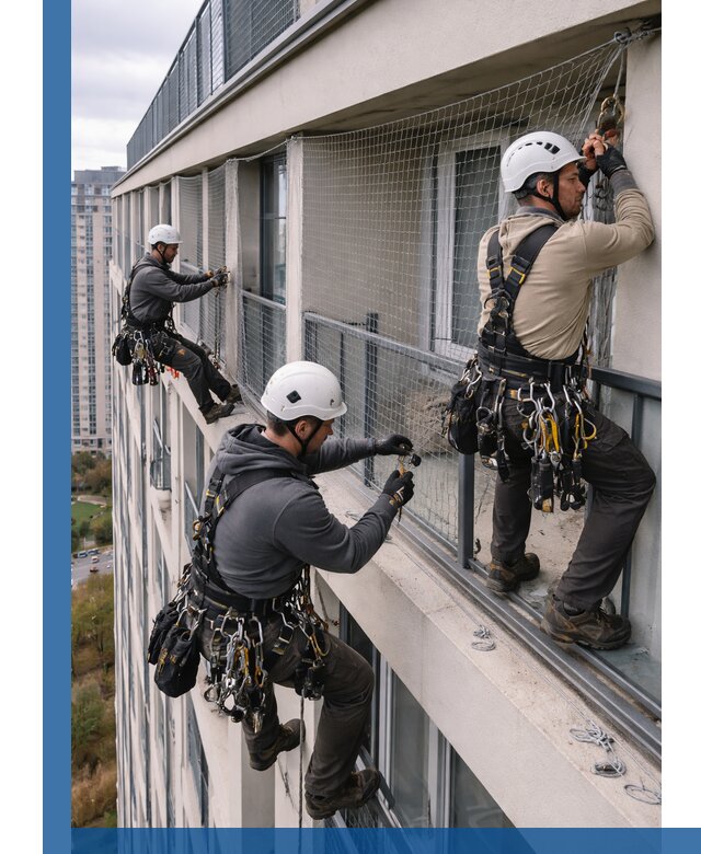 Профессиональный монтаж защитной сетки от птиц в Щёлкове