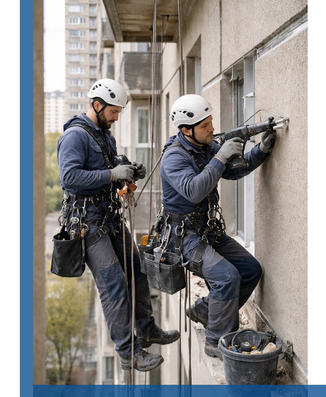 Промышленные альпинисты высотные работы и монтаж в Щёлкове